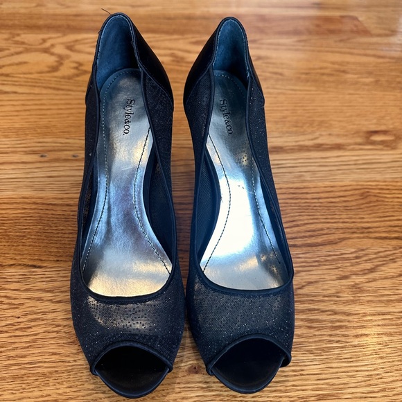 Style & Co Black Dressy Heels - Picture 3 of 9